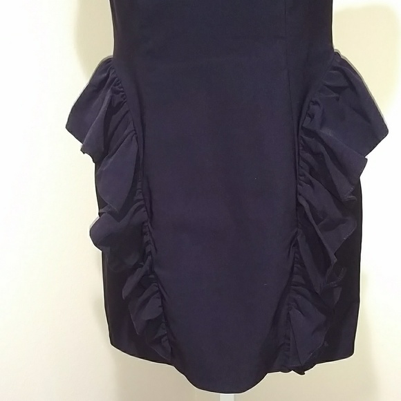 ASOS PENCIL DRESS WITH RUFFLE DETAIL - Picture 5 of 7